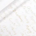 Wit Goud Belettering / 0.43x3m