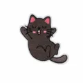 Style Chat Noir Enroulé Couché (W17XM-096-15)
