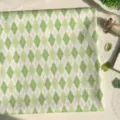 30x20cm (Mat) / Green Argyle (SZBA091704)