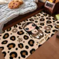 60x40cm / Leopard Cartoon Girl