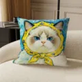 Van Gogh Kunst Katze (SBZA164404) / 35x35cm (Nur Bezug)