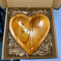 Cœur / Comprend Un Coffret Cadeau Et Des Cartes De Prière / Brun Foncé