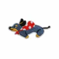 Lying Blue Dachshund (W3TH-068-06)