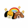 Rainbow Stars Dual Dog (W3TH-11-09)