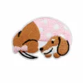 Pink Blanket Sleeping Dachshund (W3TH-088-18)