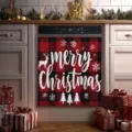 Red Black Plaid Christmas Elk (XYJT-003) / Full Magnetic Custom Style