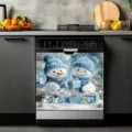 Blue White Christmas Snowman (XYJT-004) / Full Magnetic Custom Style