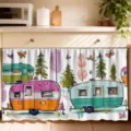 Polyester / RV Camp Pattern (X-002)