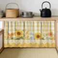 Style Plaid de Fleurs Sauvages Tournesol (X-011)