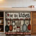 Style d'Illustration Love My Kitchen (X-002) / 140x82cm (Tissu en Polyester)
