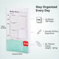 A6-weekplanner navulling met 54 vellen, 108 pagina's en perforatie voor een 6-rings map - A6 Formaat Weekplanner Navulling / 54 Stuks