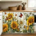 Sunflowers and Butterflies (X-010)