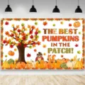 Autumn Trees and Owl Harvest Style (SBJ-006) / 95x75cm
