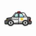 Cartoon Police Car Style (C9JB-11-04) / 4x7.3cm