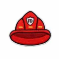 Red Fire Helmet FD Style (C9JB-095-06) / 5x6cm
