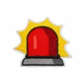 Cartoon Police Light Warning Style (C9JB-09-15) / 4.8x5.5cm