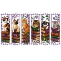 6-delige Set / Vintage Kat en Boeken