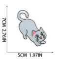 Chat Bleu Assis (W17XM-082-02)