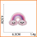 Nuvola Viso Arcobaleno Rosa Viola (X18CH-08-12) / 6.3x4.5cm