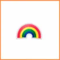 Nuvola Arcobaleno A Strisce A Quattro Colori (X18CH-065-21) / 4x2cm