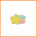 Stella Gialla Brillante Coda Arcobaleno (X18CH-1-20) / 5.4x3.8cm