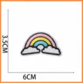 Nuvola Bianca Arcobaleno A Tre Colori (X18CH-06-23) / 6x3.5cm