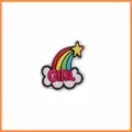 Nuvola GIRL Arcobaleno A Cinque Colori (X18CH-07-17) / 5.5x5.4cm