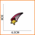 Stella Con Fiocco Rosso Arcobaleno (X18CH-075-16) / 6.5x3cm