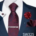 Set Floreale Blu Notte Rosso Vino (SW325)