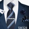 Set a Strisce Blu Notte Bianco (SW328)
