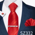 Red Striped Jacquard Style (SZ332)