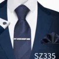 Navy Gold Dot Jacquard Style (SZ335)