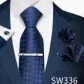 Set Floreale Argento Blu Notte (SW336)