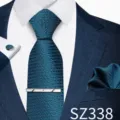 Blue Tiny Lattice Jacquard Style (SZ338)
