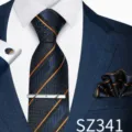 Dark Blue Orange Green Striped Style (SZ341)