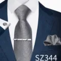 Gray Striped Diamond Jacquard Style (SZ344)