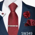 Set Motivo Jacquard Rosso (SW349)