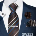 Set a Strisce Marrone Blu Bianco (SW353)