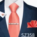 Coral Red Diamond Shadow Jacquard Style (SZ358)