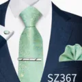 Mint Green Paisley Jacquard Style (SZ367)