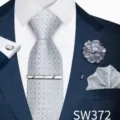 Set Jacquard Grigio Argento Chiaro (SW372)