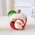 Apple Lantern Santa Claus / 9.5x10.2x10cm