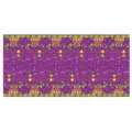 Mardi Gras party suspenders with purple print, colorful beads, masks and festive lettering - Mardi Gras Themed Printed Tablecloth (PE1123M24M) / 108inch*54inch
