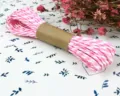 Pink and White Sesame Twine / 10 Meters