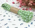 Green and White Sesame Twine / 10 Meters