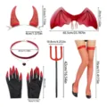 One Size / Red Bat Wings Set (L26PESET0804A)