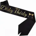 One Size / Black Gold Foil Dirty Thirty