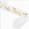 One Size / White Gold Foil Dirty Thirty
