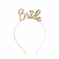 Gold Bride Letter Headband (HE328G19GDA)