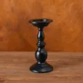 Iron Vintage Simple Candle Holder - Black - Large / Height 22cm